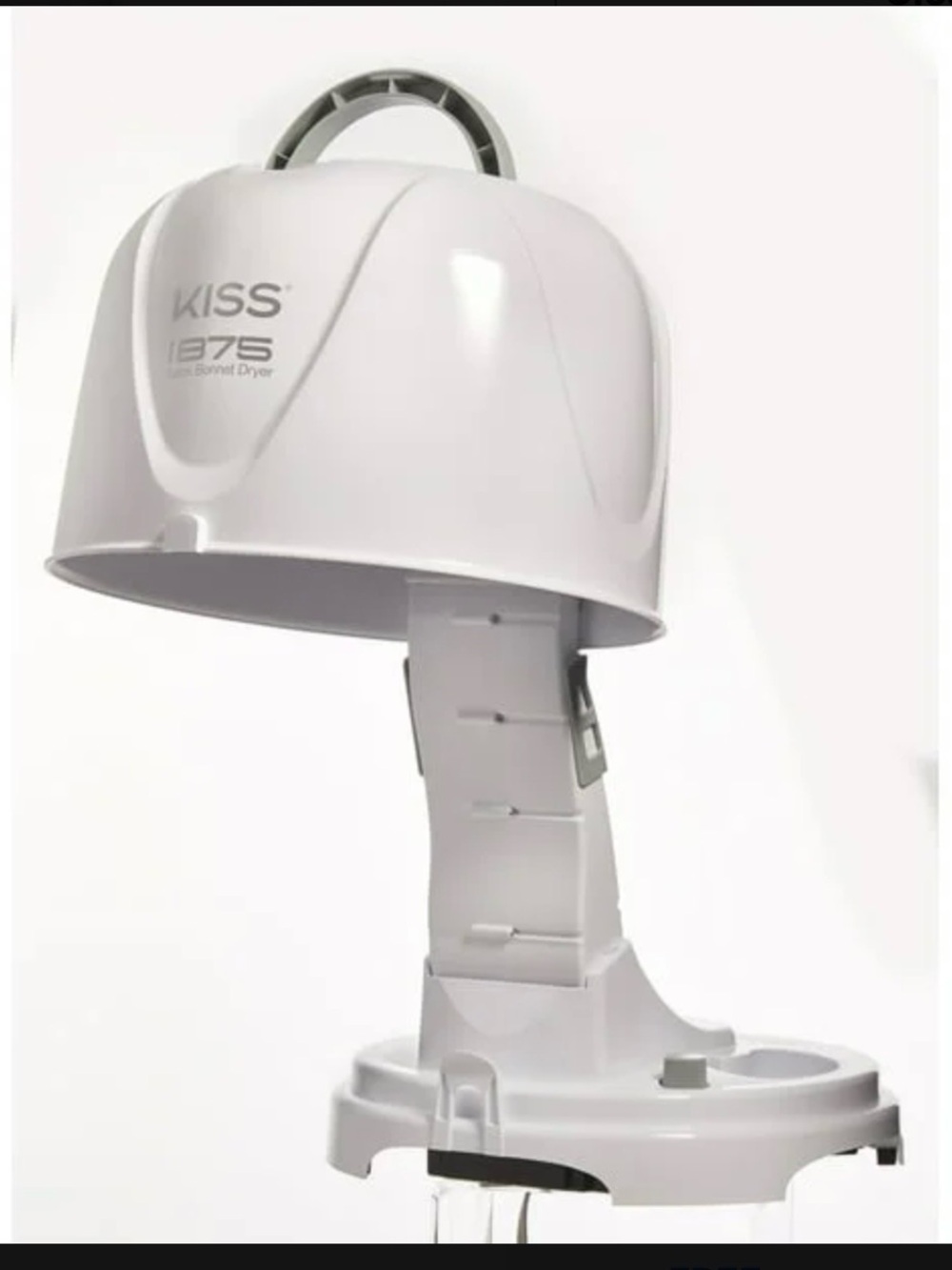 Kiss White Hooded Ionic Bonnet Hair Dryer